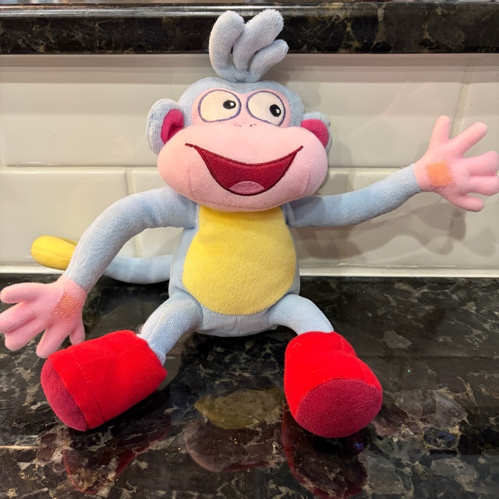 VTG 2001 GUND Dora the Explorer Boots Plush - Stuffed Monkey Toy